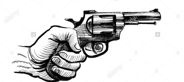 mano-con-un-revolver-pistola-dibujo-en-blanco-y-negro-de-tinta-p42fcg